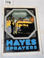Hayes Sprayers Fruit-Fog Catalogue