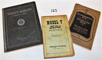 3 Books, soft cover. Model T Service;