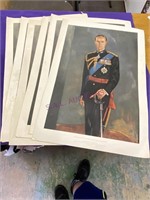 Prince Philip Prints   x 6