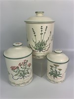 Woodbine Meadows Ceramic Canister Set