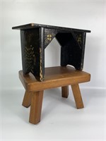 Two Wooden Foot Stools