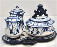 Vintage Porcelain Russian Table Set