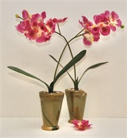 Two Artificial Orchid Arrangements