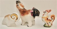 Stylized Porcelain Animal Figurines