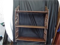 Hanging Wood Wall Shelf Unit