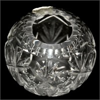 Lead Crystal Globe Vase