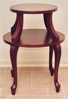 Wooden Two Tired Accent Table