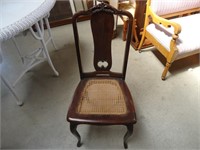 Vintage Wood & Wicker Chair