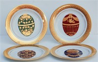 Four Muirfield Magnificence Porcelain Plates