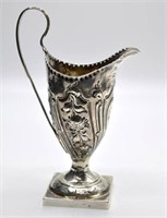 George III Sterling Silver Creamer, Pedestal Base