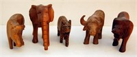 Vintage Wooden Hand Carved Exotic Animals