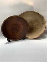 Vintage Wooden Dough Bowls