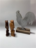 Wooden Animal Figurine and Cut Out