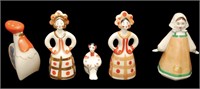 Vintage Russian Dulevo Porcelain Figurines