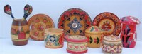 Vintage Russian Hand Painted Decor