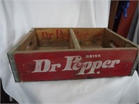 Wooden DR Pepper crate