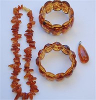Amber Colored Jewelry Items