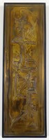 UNSIGNED JOHN BOYD? ETCHED METAL PANEL