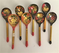 More Gorgeous Russian Hand Painted Wooden Spoons