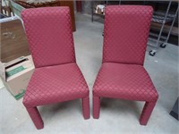2 High back Upholstered Chairs