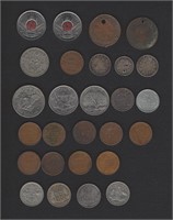 TRAY: MISC. SILVER & OTHER CDN & US COINS