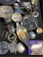 Lot of Silver plated or silver colored items