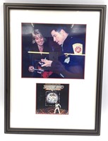 John Travolta signed CD and Ladder 49 Photo
