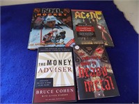 4 Books-NHL Hockey, AC DC Iron Man 2 Collector's