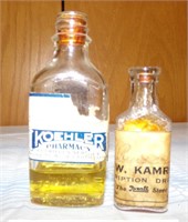 2 medicine bottles