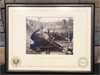 Framed Civil War Printed Photograph