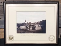 Framed Civil War Printed Photograph - B