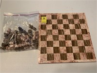 Very Nice Chess Set--Rose Quartz