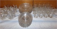 12 place snack set and 12 Juice Glasses