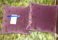 2 Purple Pillows