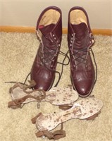 Womans 9m laredo lace up boots and skates