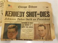 JFK Memorabilia & More - Newspapers