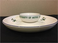 Notre Dame Chip & Dip Bowl