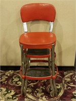Cosco Red Retro Counter Chair