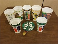 Assortment of Notre Dame Game Cups