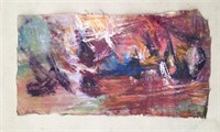Canvas Abstract By Berliner 10.75"x20.25"