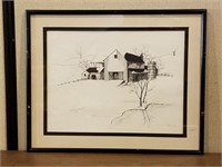 Barn Litho By Brownell