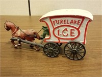 Purelake Ice Cast Iron Horse Drawn Carriage