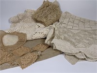 Vintage Crocheted linen lot