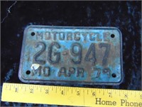 Motorcycle Plate