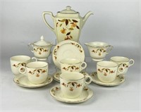 Hall Jewel T Autumn Leaf Tea Service