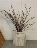 Modern Vase with Artificial Botanical Stems