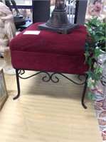 Red footstool