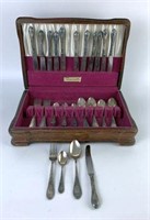 Silver Plated Flatware in Chest