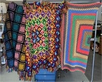 Crocheted Blankets, Lot of 3
