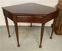 Corner Desk with 1 Drawer- Mahogany Finish
